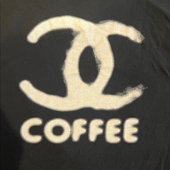 Black Coffee Graphic Scoop Neck Women's Top - Picture 3 of 6